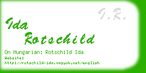 ida rotschild business card